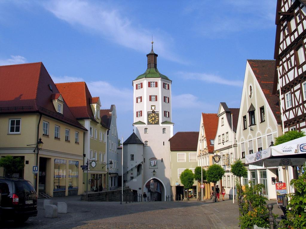 Brauereigasthof zur Münz seit 1586 Günzburg Exterior foto