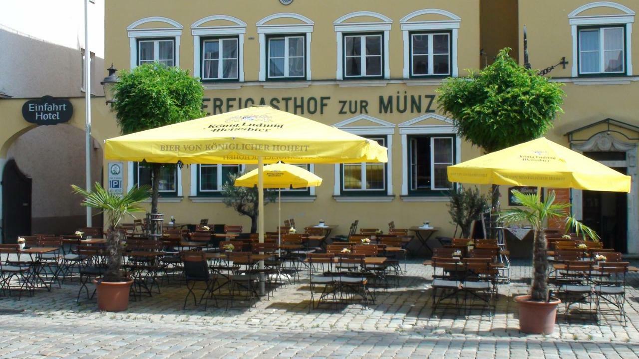 Brauereigasthof zur Münz seit 1586 Günzburg Exterior foto